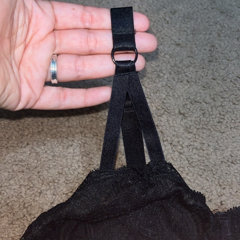 Torrid Curve Scroll Lace Sheer Lined Underwire Lo… - image 6